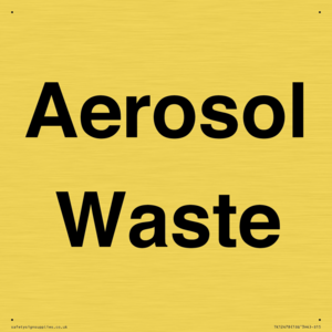 Aerosol Waste